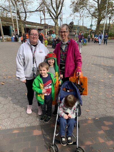 family at the boo and zoo event
