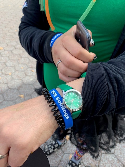 photo of hand with event bracelet